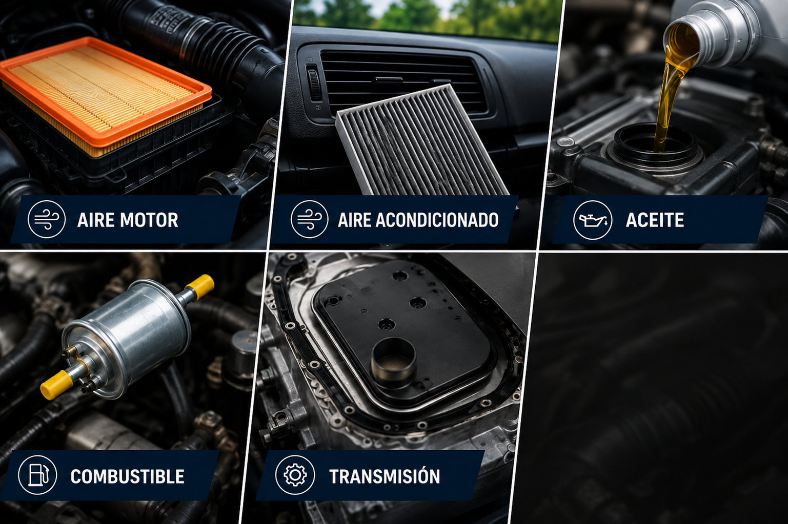 Filtros automotrices